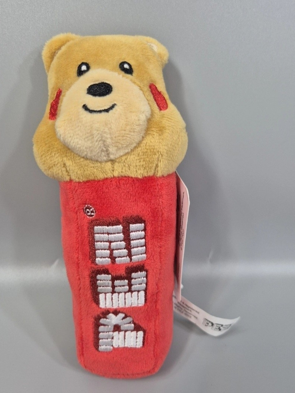 PEZ 2022 Valentine Plush Bear New With Tag Pre Loved